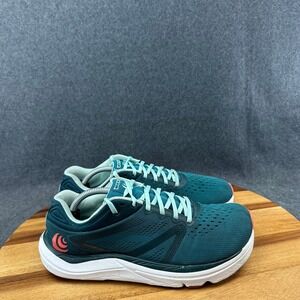 Topo Athletic Magnifly 4 Womens 9 Emerald Sky Coral Zero Drop Running Shoes